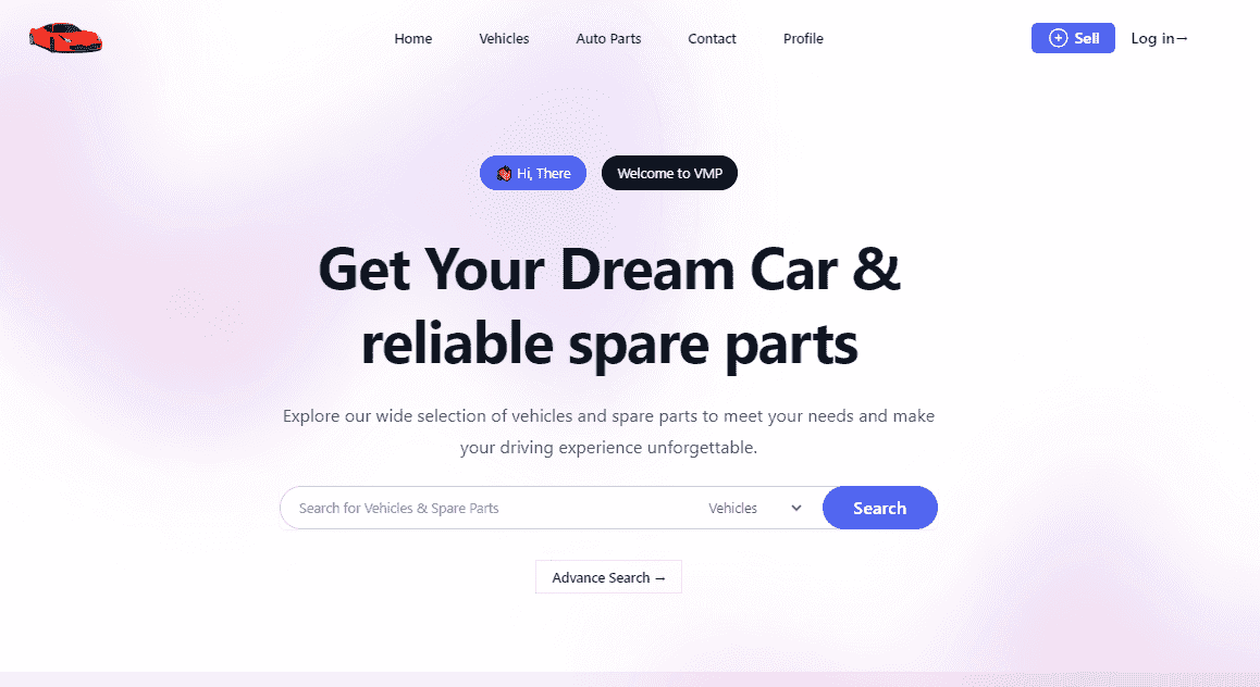 VMP - Vehicles & Spare Parts online marketplace